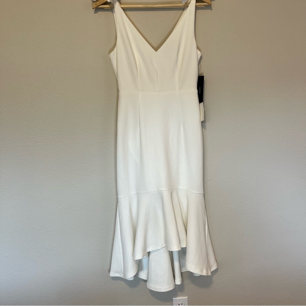 Lulus Romantic Celebration White Midi Dress S NWT Mermaid Bride